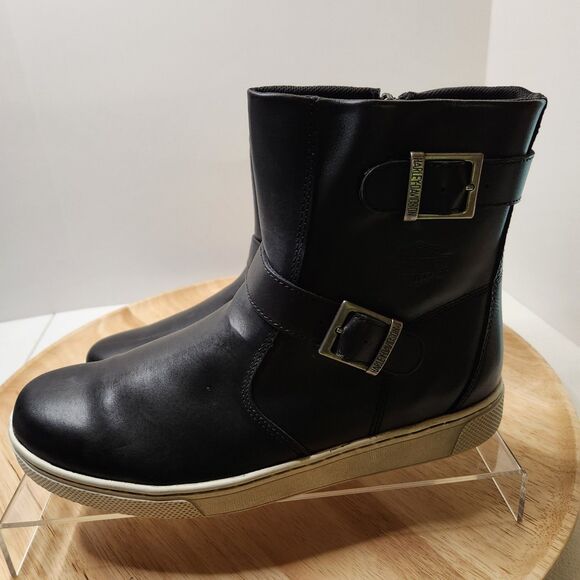 Harley-Davidson Bateman Engineer Boots – Women’s Size 9.5 | Black | Moto Style - Picture 4 of 9